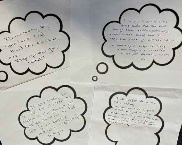 Image of Spelling and Phonics parent workshop feedback