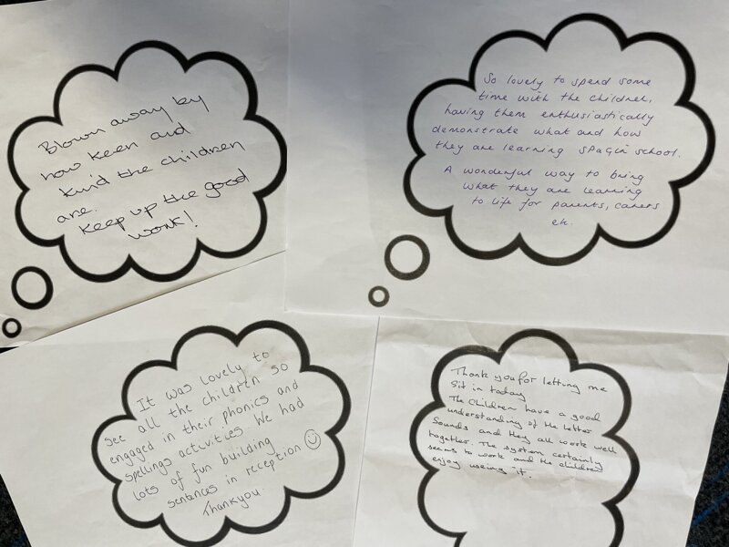 Image of Spelling and Phonics parent workshop feedback